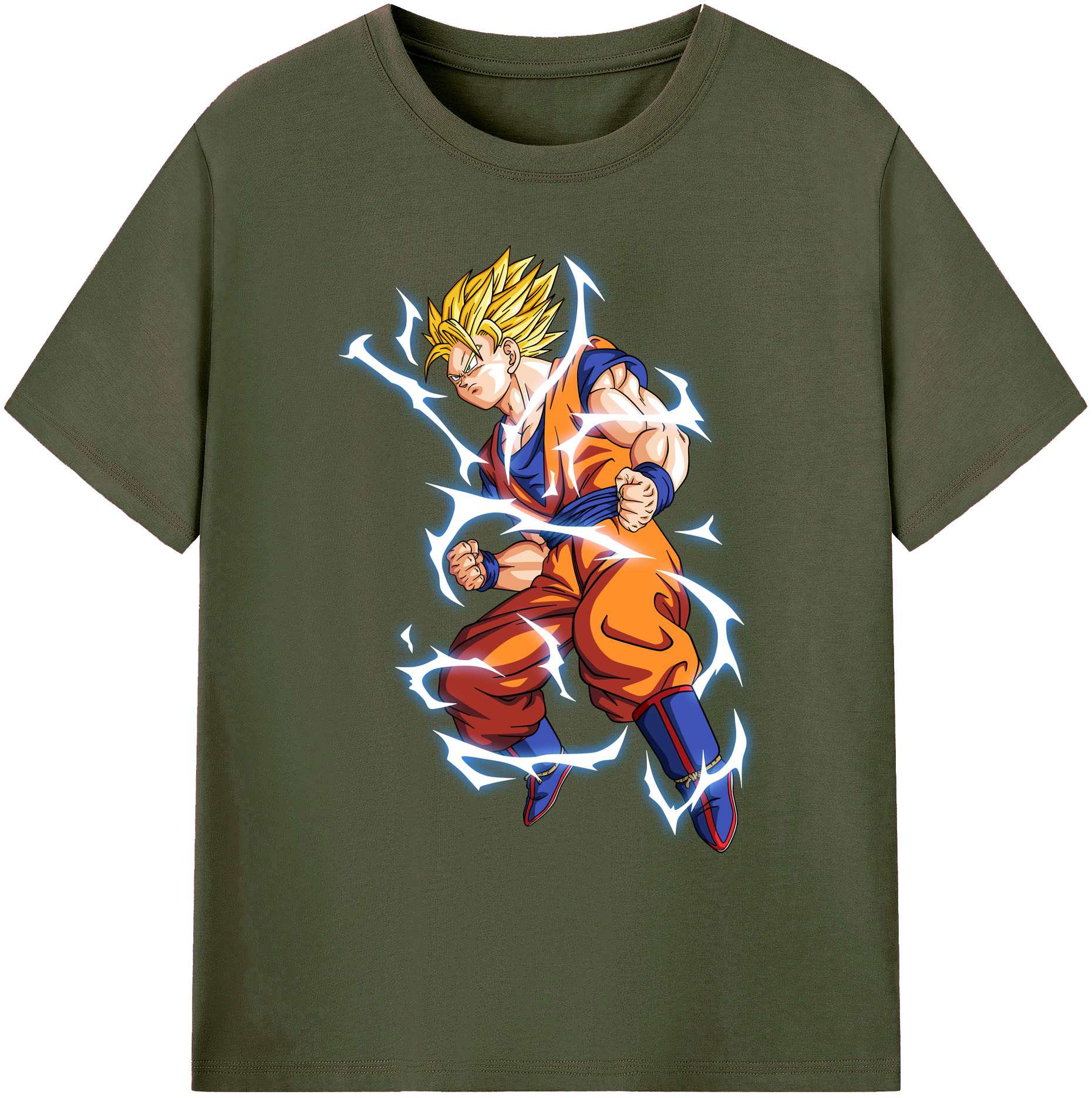 （画像用） ドラゴンボール 孫悟空（そん ごくう）Son Goku カカロット DRAGON BALL Kakarotto 綿100％ メンズ半袖Tシャツ｜肌触りやわらか＆通気性